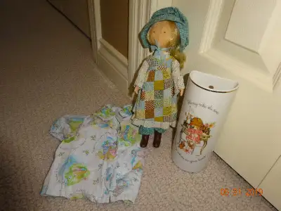 Holly Hobbie  items:wall vase,baby shirt,doll, All good.Popular, View more