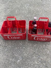 Vintage 6 pack Coke Crates