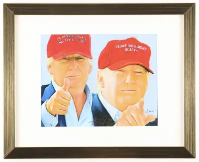 Anthony Douglas Signed LE Donald Trump 12x16 Custom Framed Print, View more