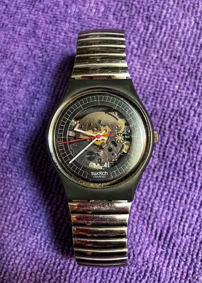 Swatch Watch Collectors 1984 High Tech 2 extra Metal Strap/Box, View more