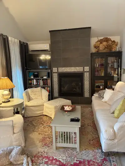 Located on treed ravine, shed, 2 parking spaces, furnished, laundry facilities, utilities included....