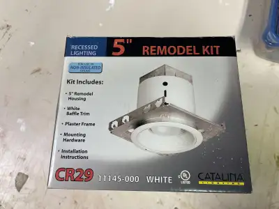 Pot Light. 5” Remodel Kit. (New), View more