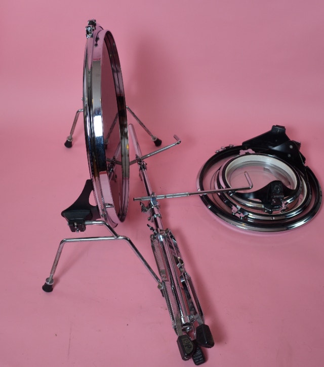 Arbiter Flats Pro 4 Piece Drum Set + DW Smart Practice Stand Drums