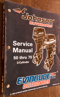 Johnson/Evinrude Service Manual - 50 thru 70hp 3 cylinder