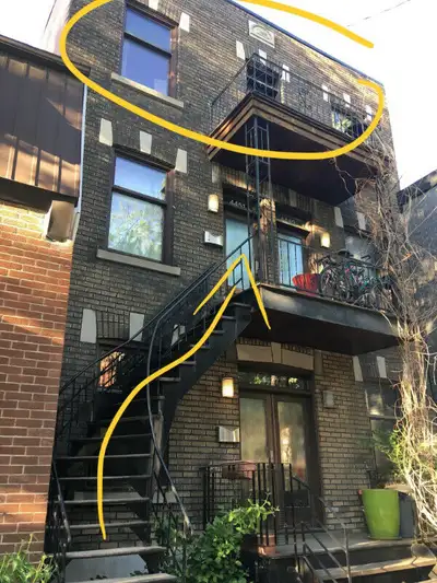 Grand 5 ½ avec terrasse à louer dès le 1er juillet.