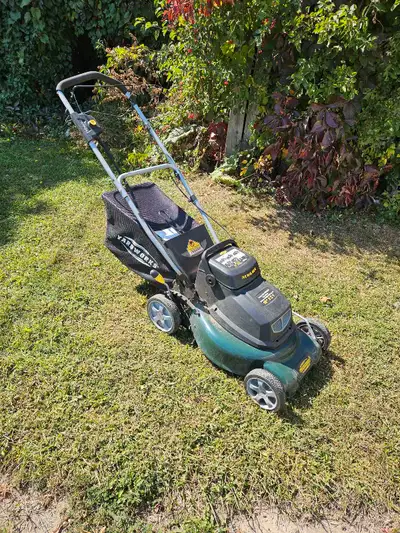 tondeuse a batteries 24 volts Yardworks $175., View more