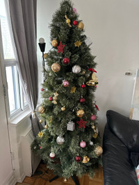 6.5 ft Christmas Tree with lights only