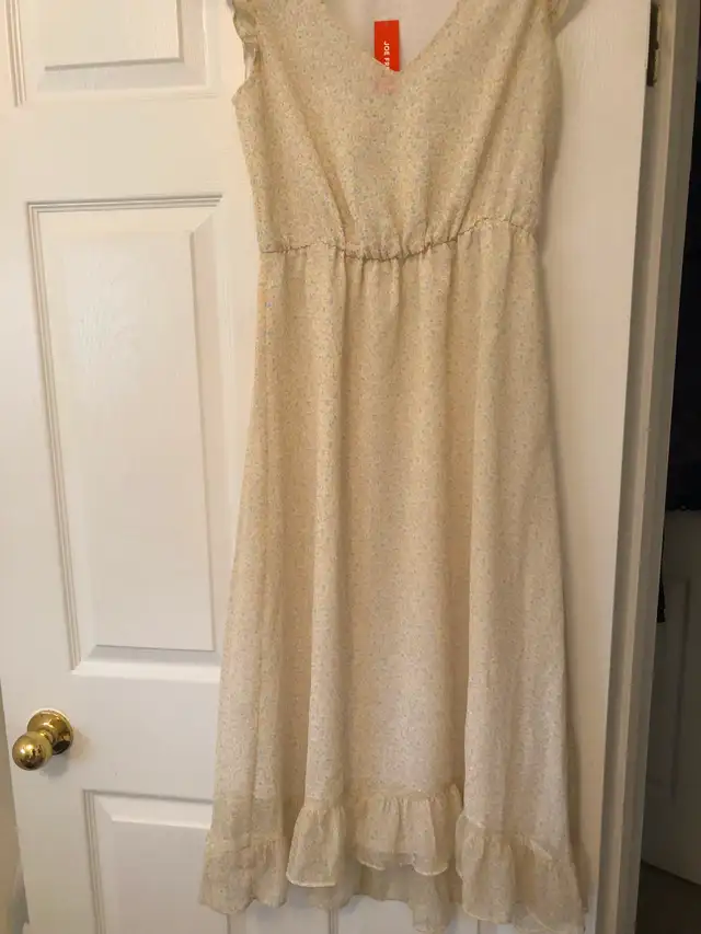 Joe Fresh yellow floral dress size XS (2-4)