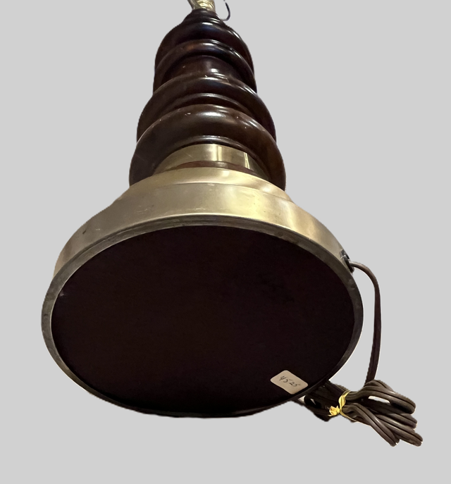 Tall Wood with Brass Rings Table Lamp in Indoor Lighting & Fans in Markham / York Region - Image 5