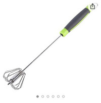 Kitchen Whisk，Stainless Hand Push Semi Automatic Egg BeaterMixer