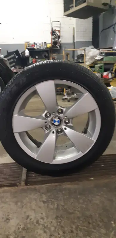 OEM, set of 4 Good Year 225-50-17, came off of 2007 530i, good tread 9 mm, no craks, also 18 inch ri...