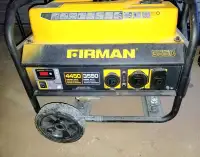 FIRMAN 4450/3550 Watt 120V Recoil Start Gas Portable Generator