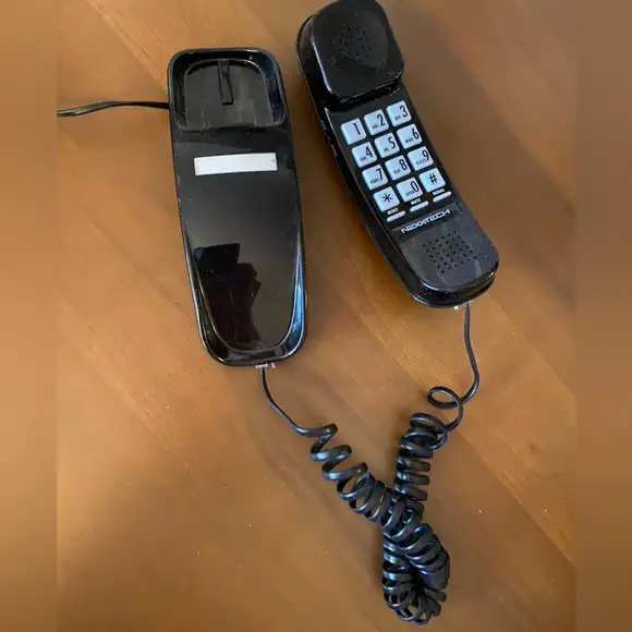 Black Corded Phone Landline63735878858115120