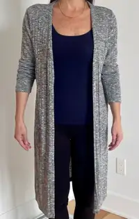 Small women’s sweater (long cardigan) new never worn