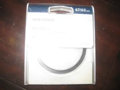 Insignia Digital Camera Circular UV Lens Filter. 67mm / 62mm / 58mm / 52mm. Each $5. NEW in Opened B...