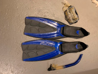 Diving flippers/mask and snorkel