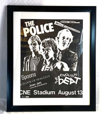 Original The Police Picnic Poster August 13 1982 Framed