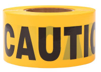 Yellow Caution Tape Roll 3-Inch by 1000-Feet Non-Adhesive Constr