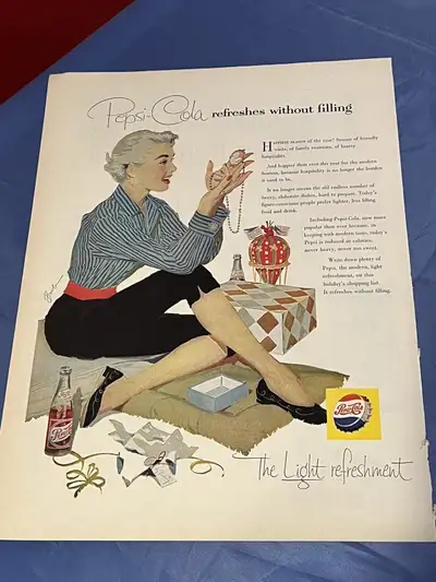 1955 Pepsi Cola Original Ad, View more