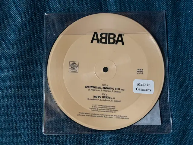 Abba picture disc 45 rpm "Knowing Me, Knowing You"63234806812929121