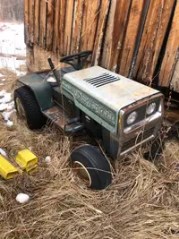 Retro lawnmower. 