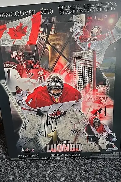 Olympic Roberto Luongo autographed print , View more