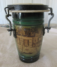 Beautiful Vintage Small Conga Drum. CUBA.