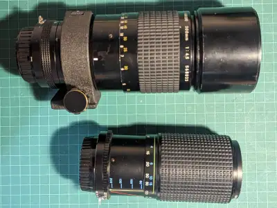 Tokina AT-X Manual Focus / Nikon mount 50-250mm f4 - 5.6 / 55mm filter size (push/pull zoom with mac...