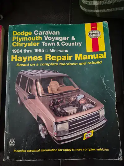 Car manual repair book for Dodge, Chevrolet, GMC and many more