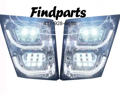 Volvo VNL Led Fog Lights fit 2003-2017 multiple design, Black and Chrome available. One year warrant...