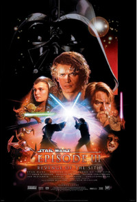 Star Wars Revenge of the Sith Movie Poster Double Sided ROTS NEW