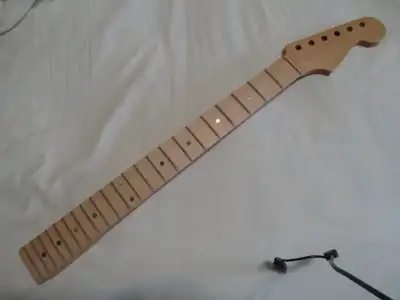 One piece quarter sawn strat neck by Attila in Danish oil 6105 SS Jescar frets leveled and polished...