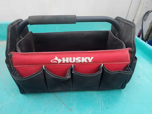Husky 15" Long x 10" Tall x 8" Wide Open Tote Top Handle Toolbox in Tool Storage & Benches in Windsor Region - Image 7
