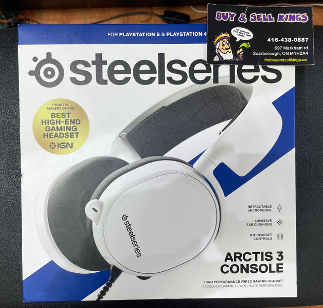 NEW* STEELSERIES ARCTIS 3 CONSOLE WIRED GAMING HEADSET PS5/PS4 | Other | La  Ronge | Kijiji