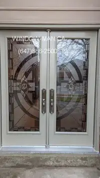 Front Double Entry Door  Energy Efficient