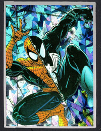 1992 Spider-Man Todd McFarlane Era Prisms #P6 Red and Blue NM/MT