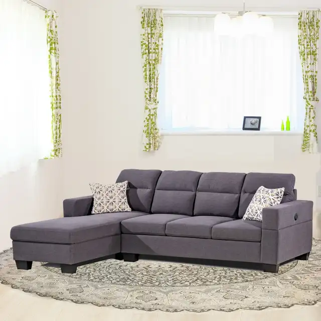 New Comfort Sectional Sofa with USB connectivity Clearance in Couches & Futons in Stratford - Image 2