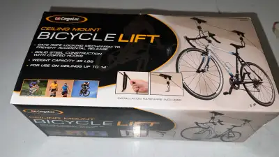 Keep your bicycle stored safely off the ground with this CargoLoc ceiling mount bicycle lift, brand...