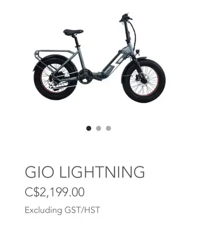 Gio lightning Ebike , View more
