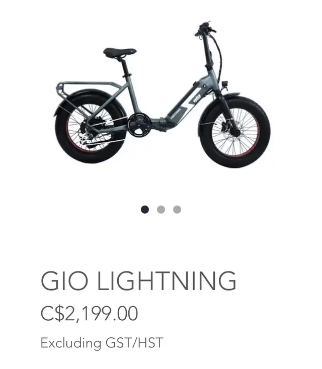 Gio lightning Ebike  in eBike in Strathcona County - Image 2