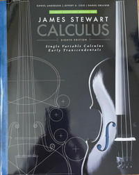 James Steward Calculus 8th Edition-PRICE REDUCED