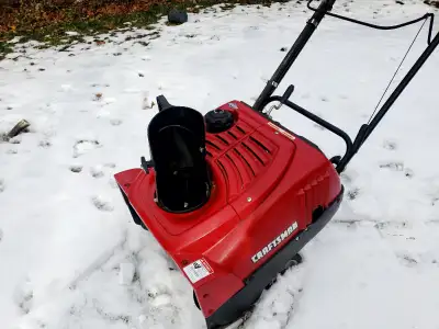 Craftsman  snowblower with electric start., View more