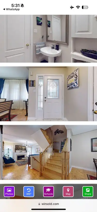 3 beds,3.5 baths detached house for rent in Vaughan