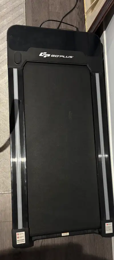 Go plus walking treadmill, barely used. measurements in pics.