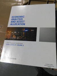 Economics Analysis and Asset Allocation