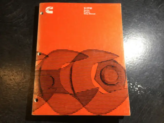 Cummins V-1710 V12 Diesel Engines Shop Manual VT1710 VTA1710 in Non-fiction in Parksville / Qualicum Beach - Image 2