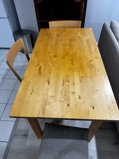 IKEA WOOD DINING TABLE , View more