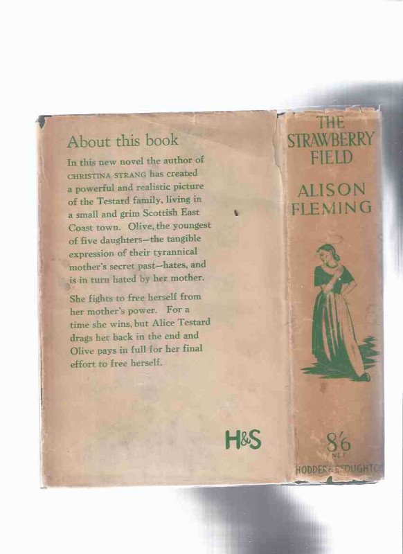 The Strawberry Field ---by Alison Fleming scarce 1st edition in Fiction in Oakville / Halton Region - Image 2