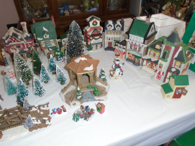 56 Piece Ceramic Christmas Village Houses $290. For all in Holiday, Event & Seasonal in Thunder Bay