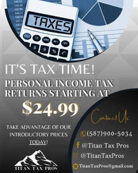 PERSONAL INCOME TAX STARTING AT $24.99 — Titan Tax Pros